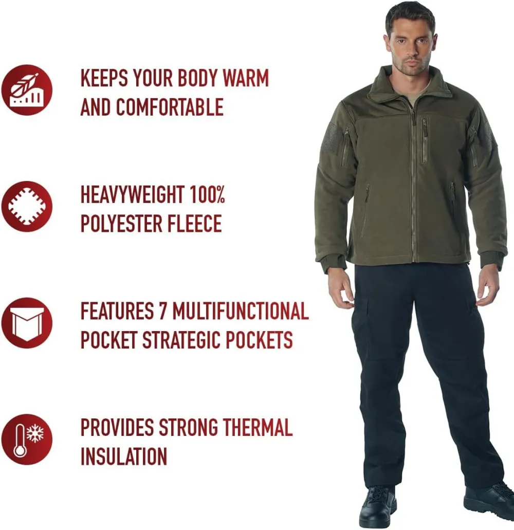 Spec Ops Tactical Fleece Jacket – Great For Layering