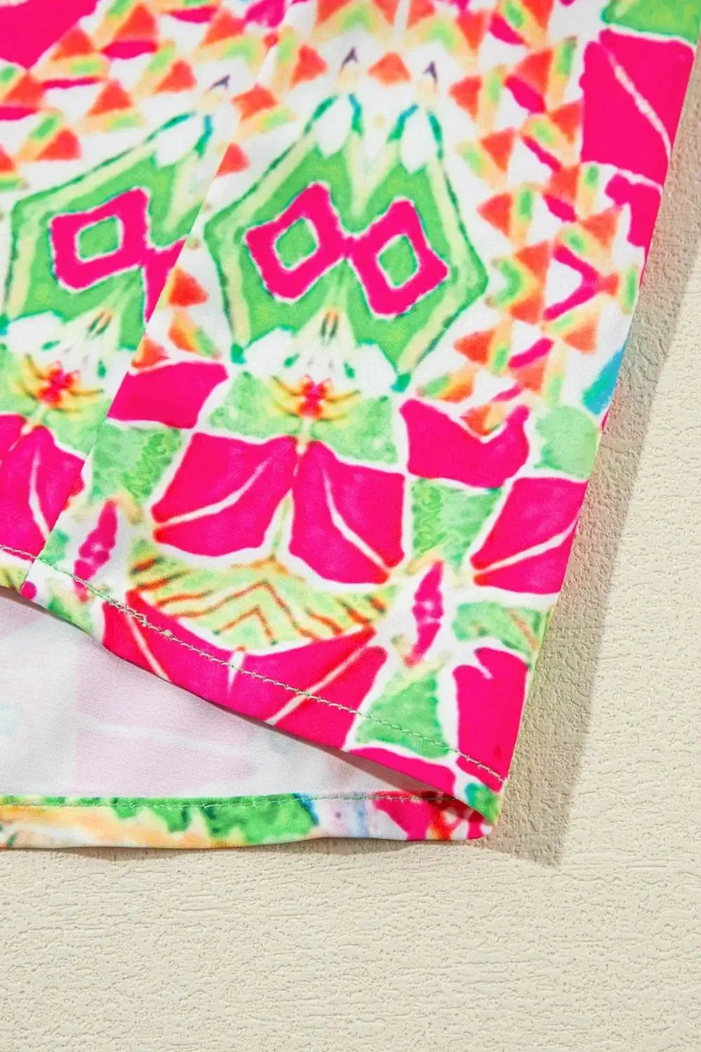 Button Front Printed Dress