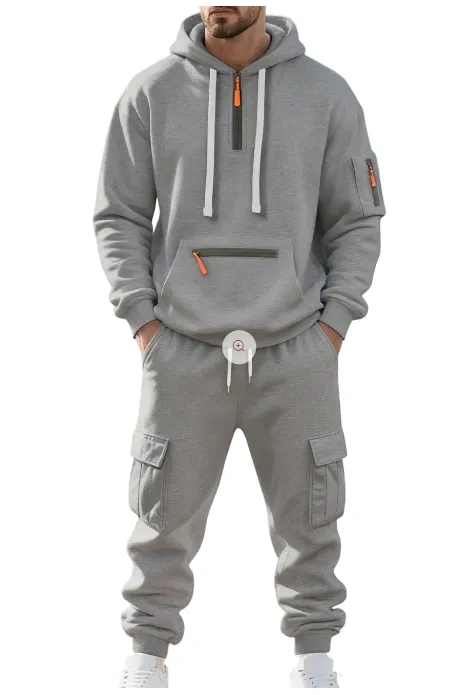 🔥7 SETS $27🔥,Clearance sale!Men’s Winter Fleece-Lined Set – Warm Casual Workwear Outfit with Multi-Pocket Jacket & Pants