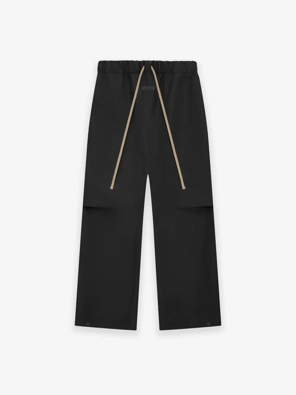 Rubberized Knee Pleat Wide Leg Pant