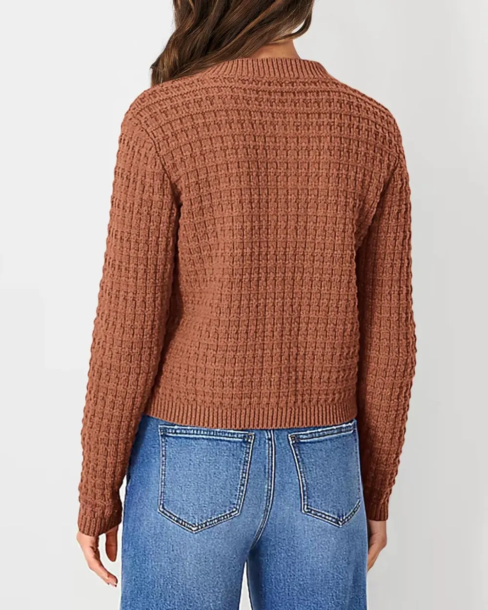 Women's Knit Cardigan Sweaters Casual Long Sleeve Open Front Button Down Trendy Jackets Outerwear