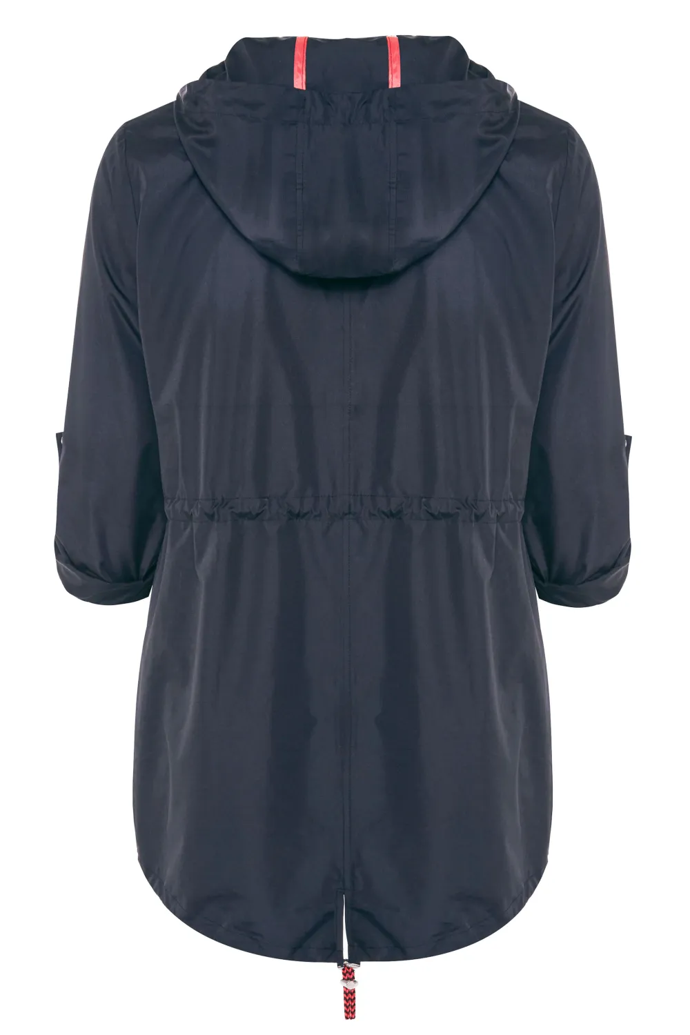 LTS Tall Black Dalmatian Print Pocket Parka