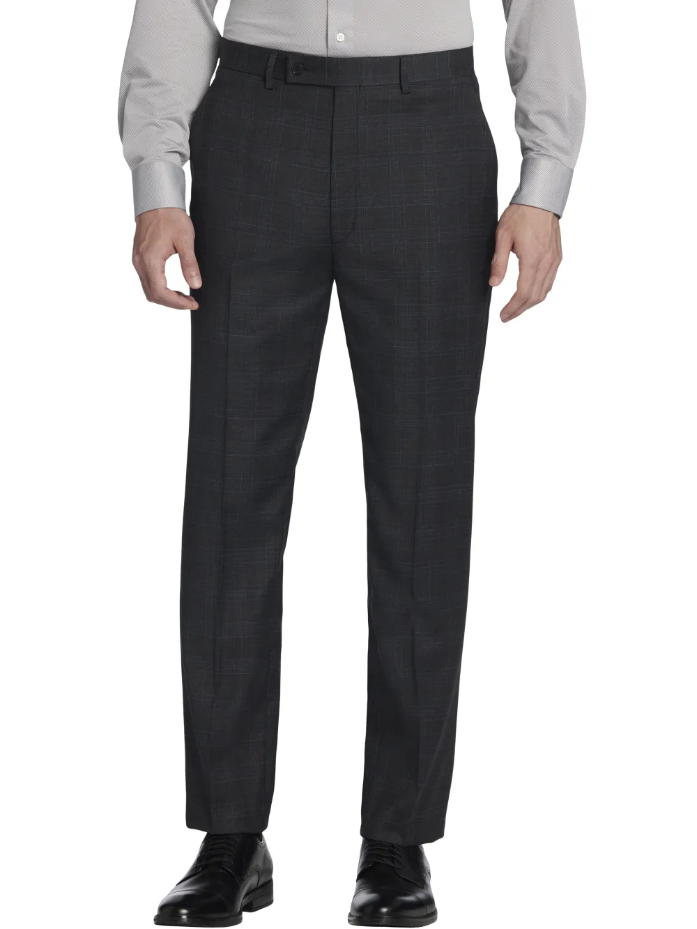 Calvin Klein Slim Fit Wool Blend Plaid Suit Pants