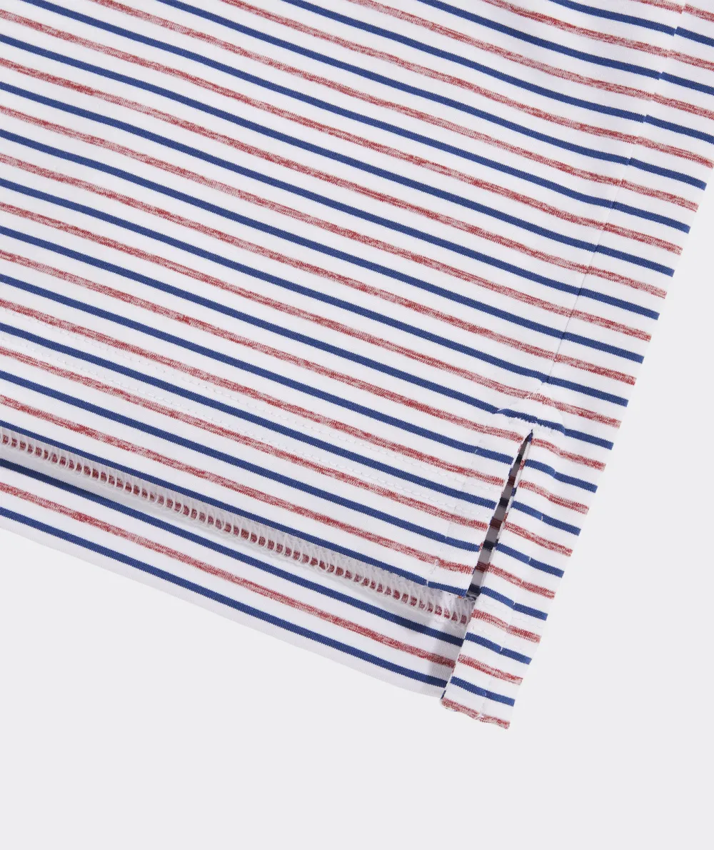 Tri-Color Bradley Stripe Sankaty Polo