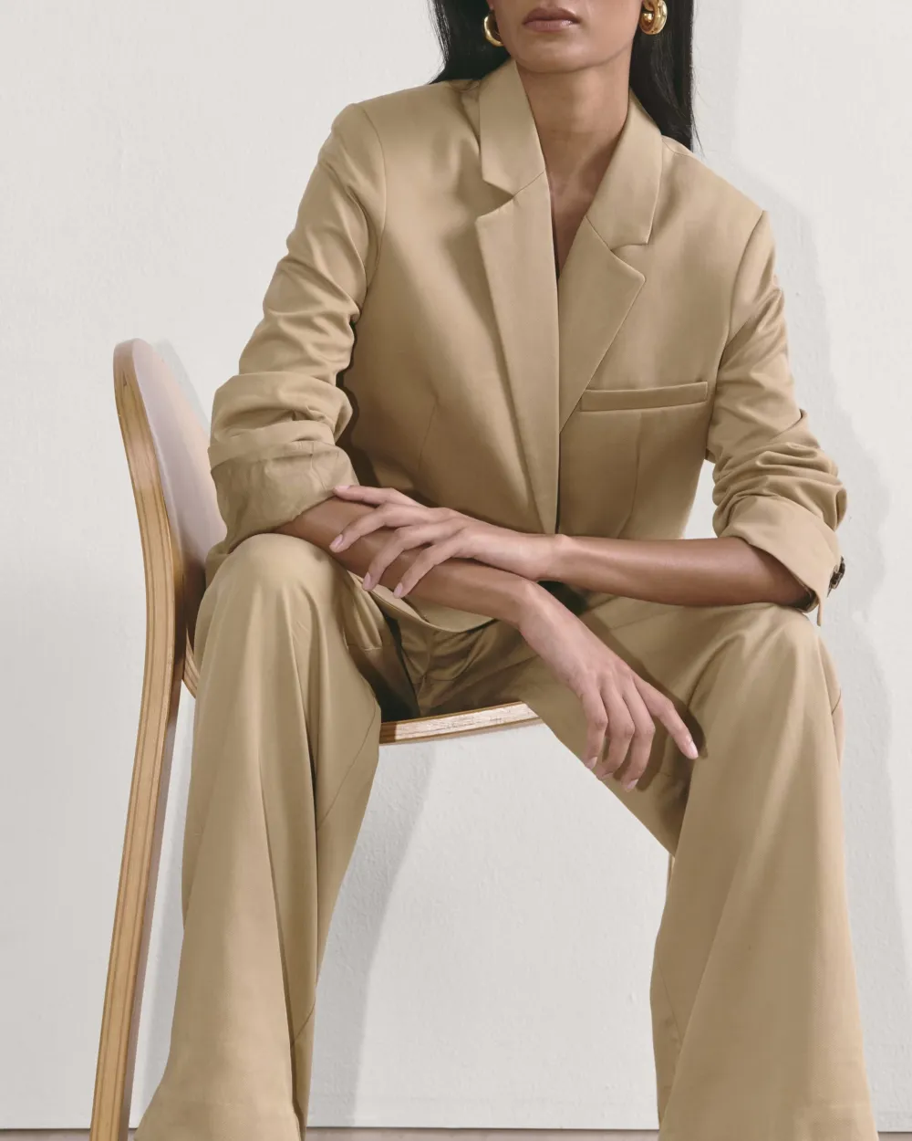 Mid-Waist Casual Pants