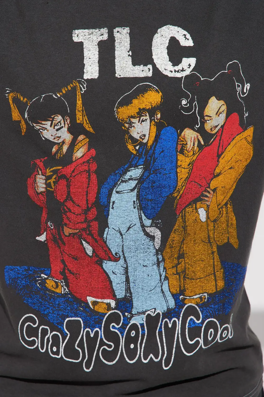 TLC Cartoon Graphic Tee - Charcoal