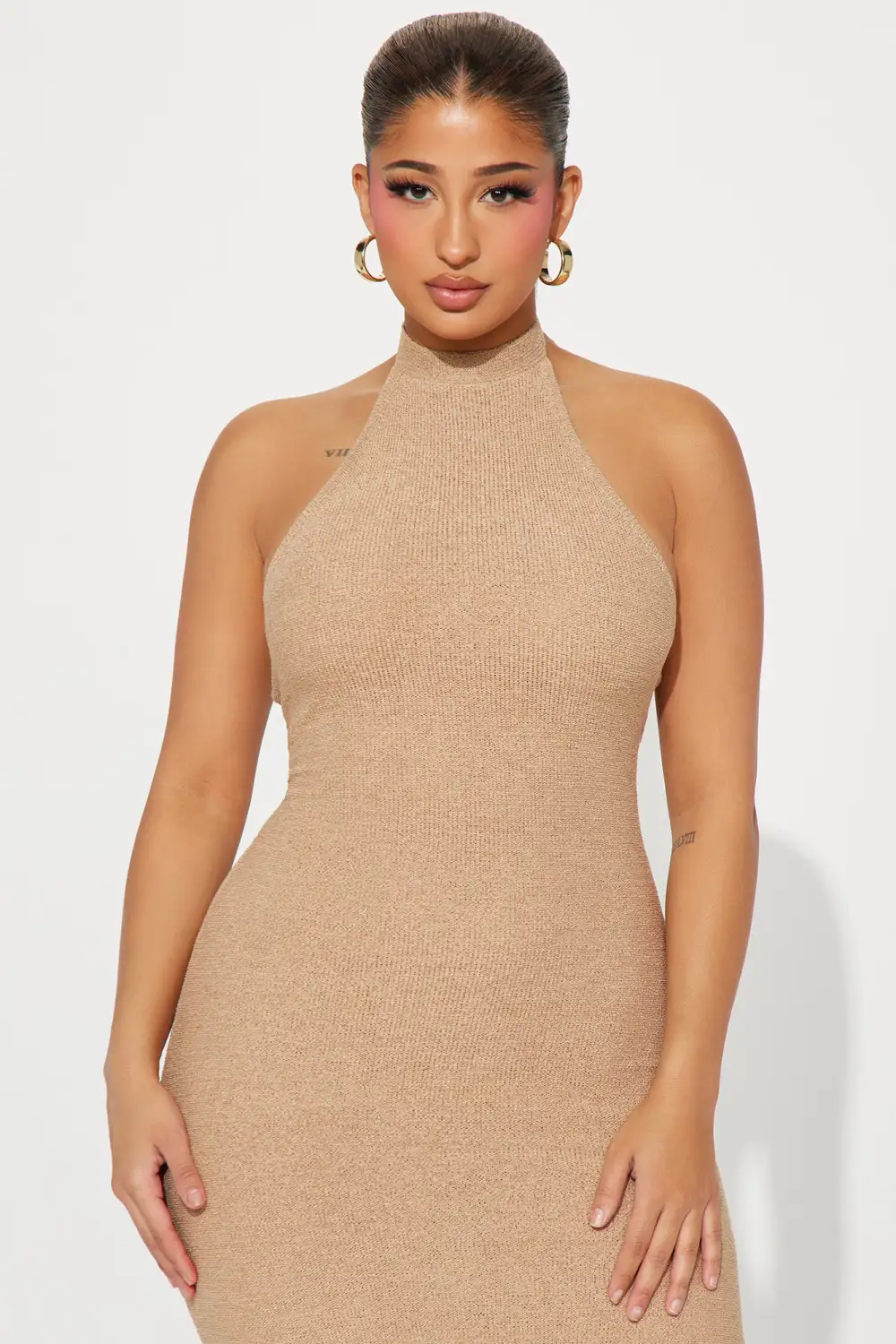 Candice Sweater Maxi Dress - Mocha