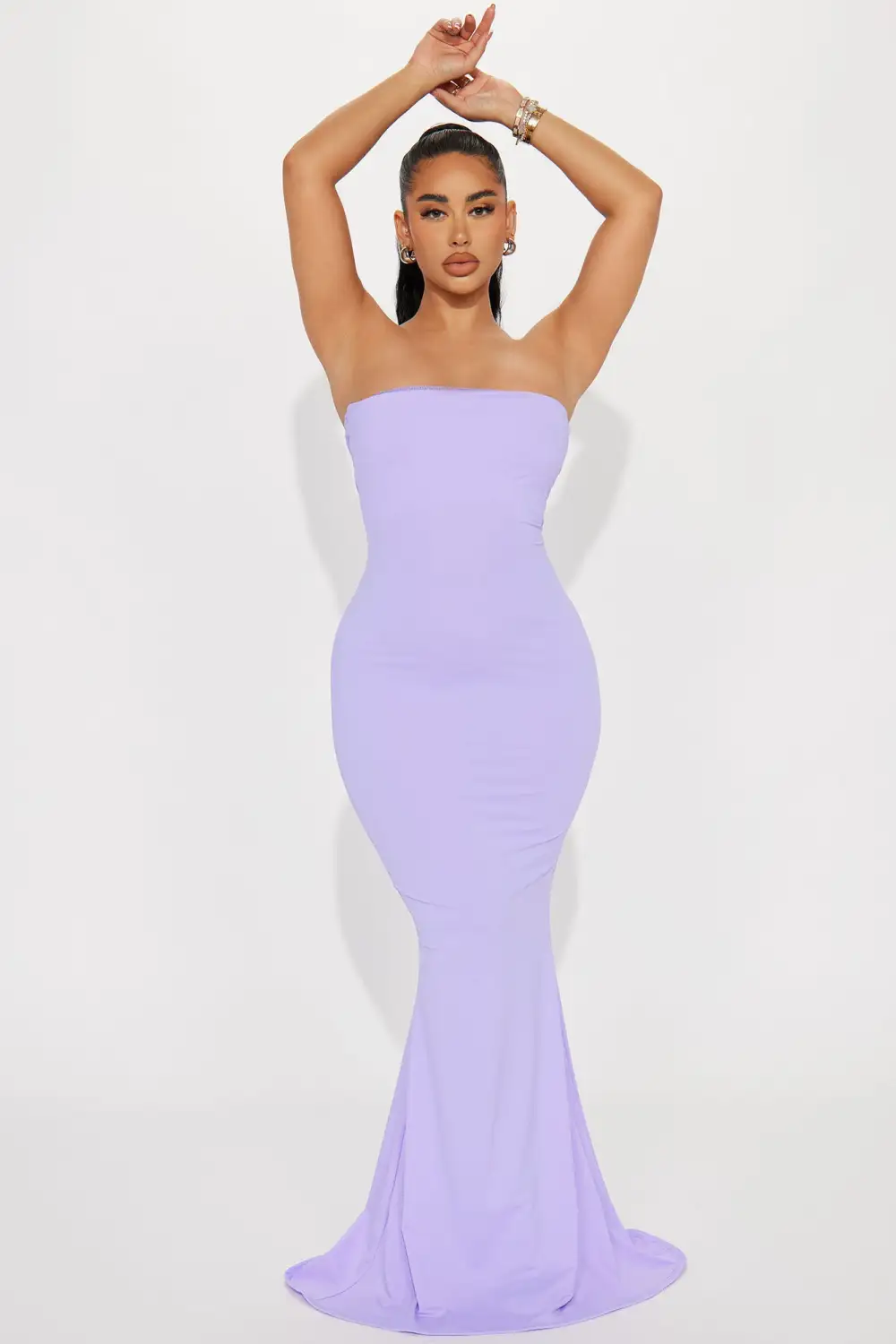 Katie Mermaid Gown - Purple