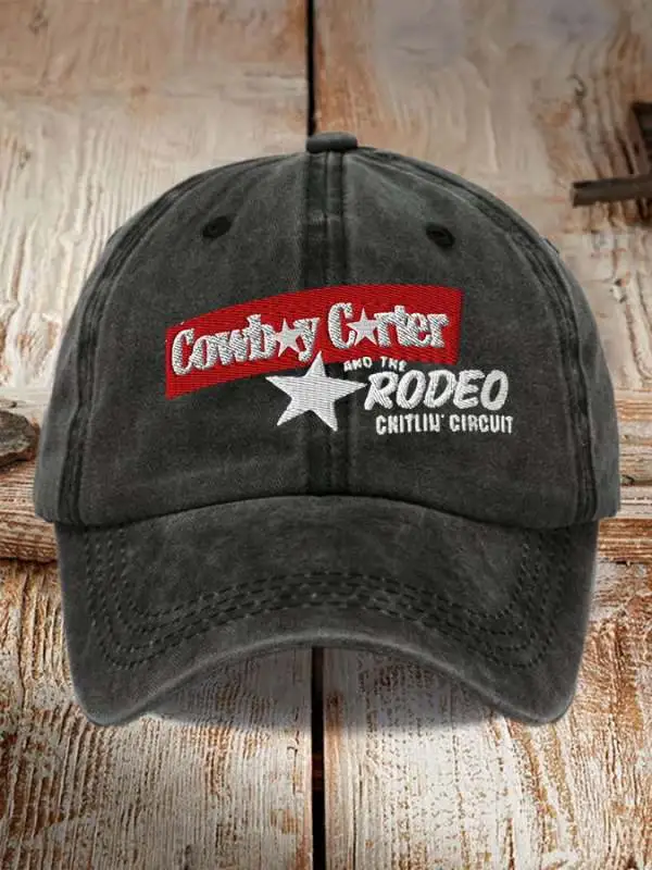 Retro Country Western Music & The Rodeo Chitlin' Circuit Print Baseball Cap