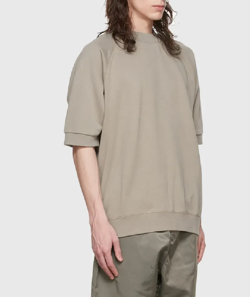 Taupe Cotton Sweatshirt