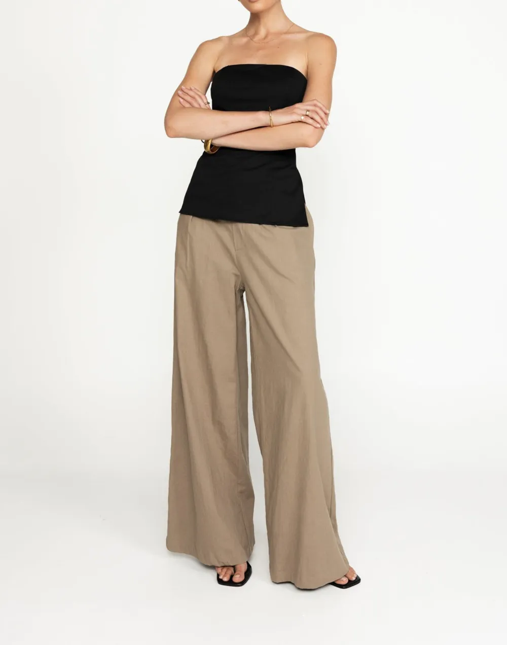 Designer Side Slit Off-Shoulder Top