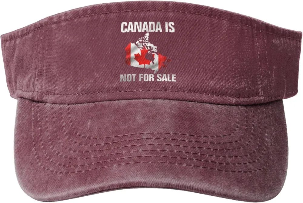Canada is Not for Sale Sport Sun Visor Hats Empty Top Baseball Cap Cotton