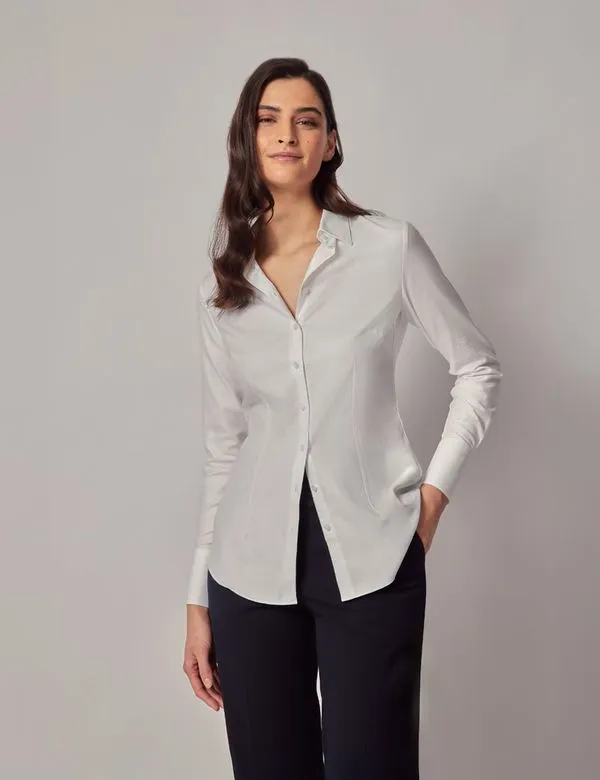 Twill Cotton Fitted Shirt