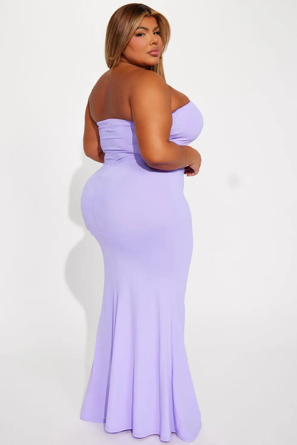 Katie Mermaid Gown - Purple