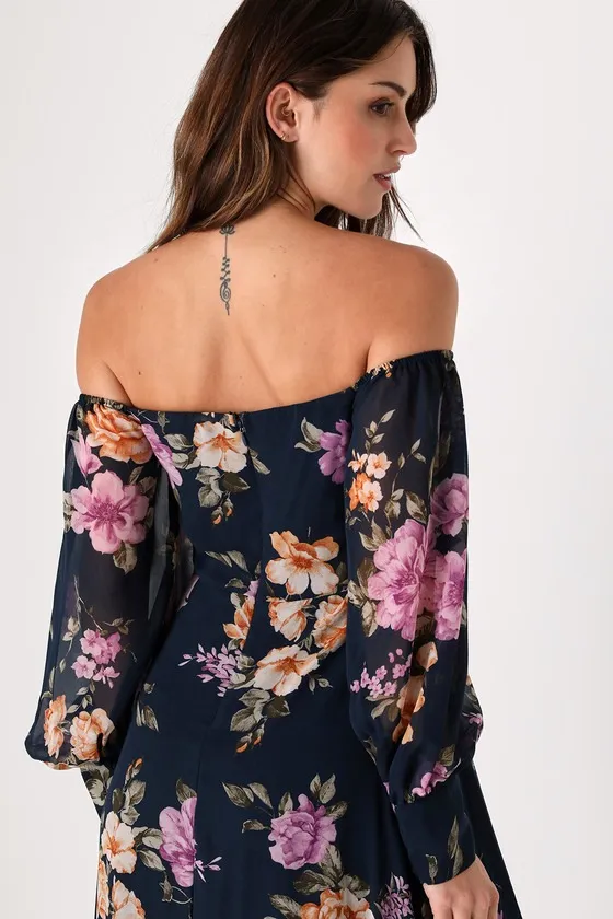 Night Moves Dress - Navy