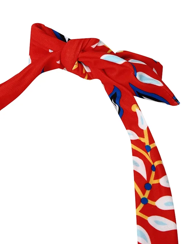 Women's Swimwear Bikini Bathing Suits 2 Piece Normal Swimsuit Halter 2 Piece Sexy Floral Print Light Green Pink Purple Padded V Wire Bathing Suits Sports Vacation Beach Wear