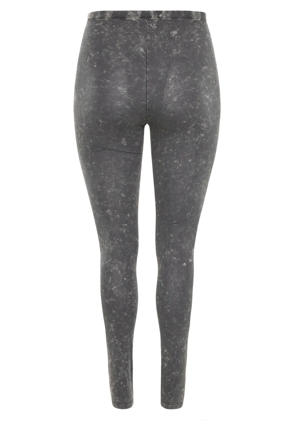 YOURS Curve Blue Acid Wash Stretch Leggings