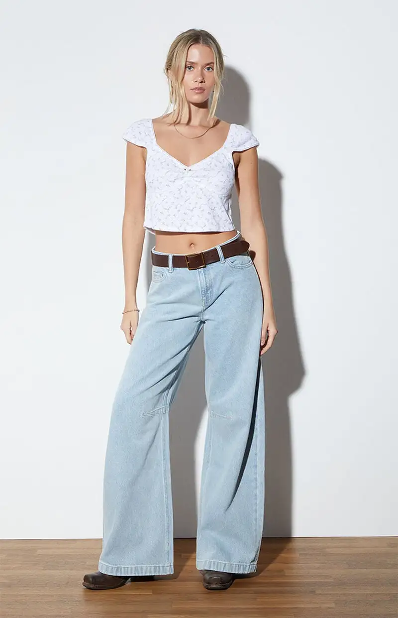 Est. PAC 1980 Amy Cinched Pointelle Top