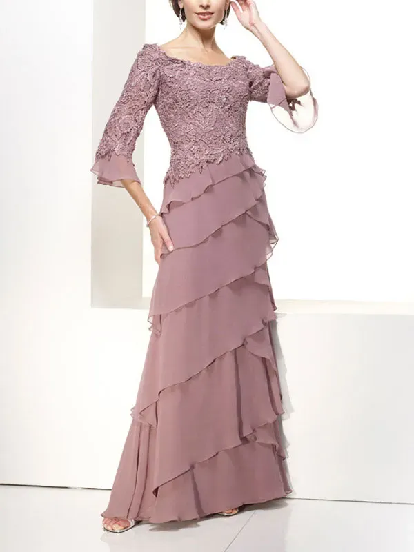 Party Wedding Tiered Temperament Women's Dress