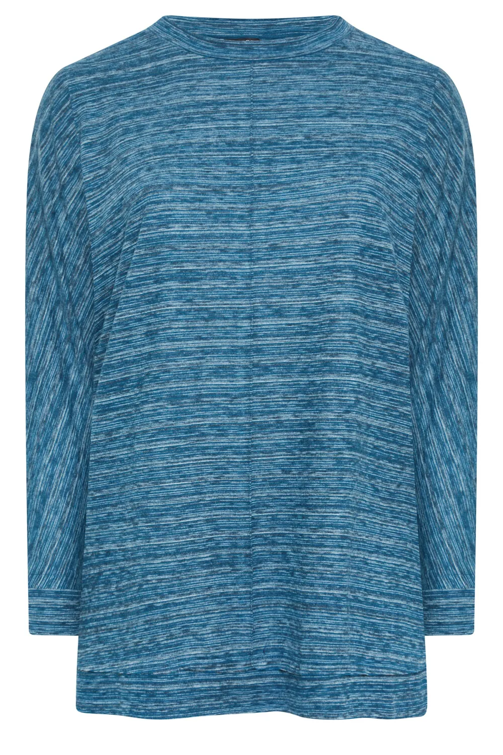 YOURS Curve Blue Front Seam Soft Touch Jumper
