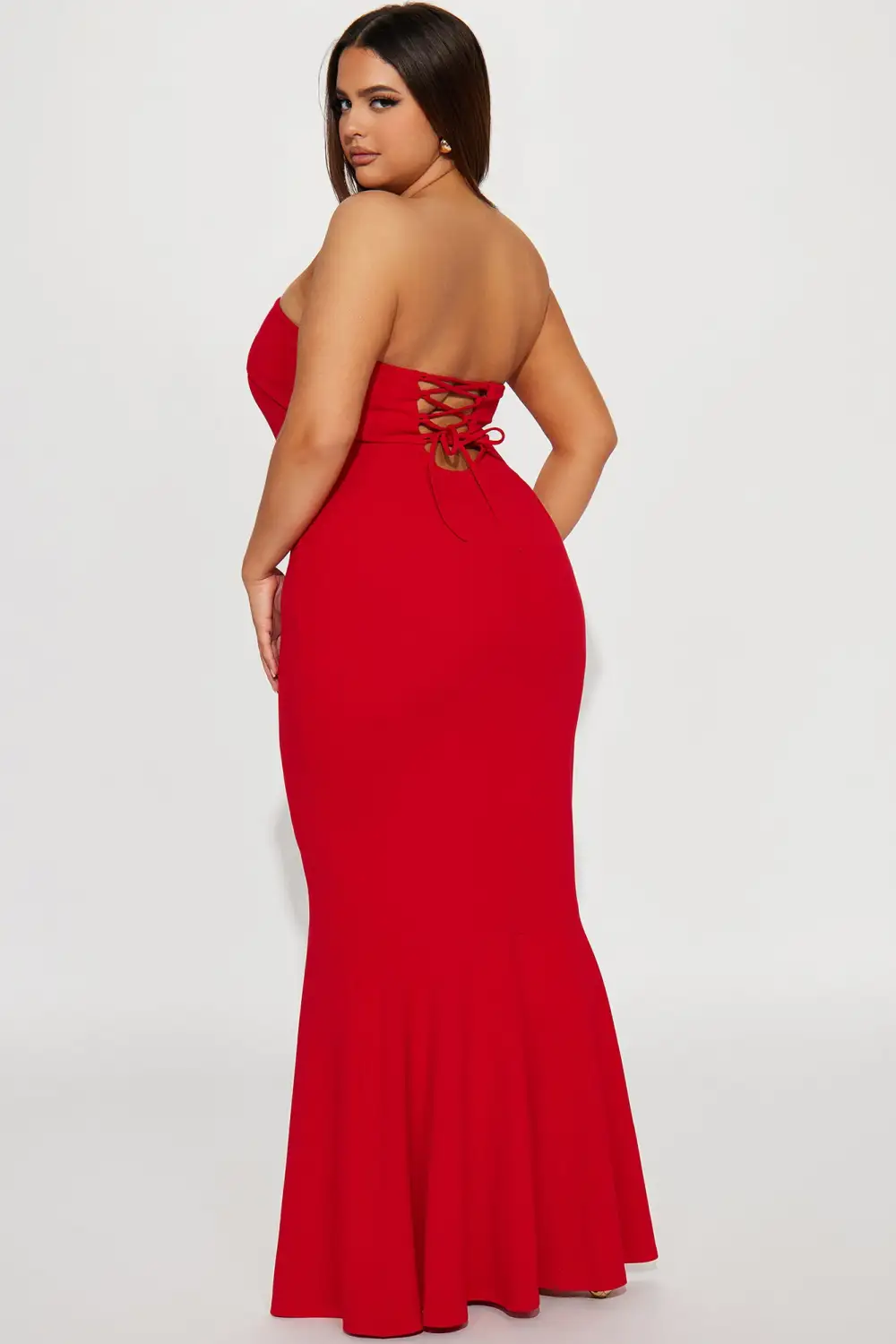 Kelly Mermaid Maxi Dress - Red