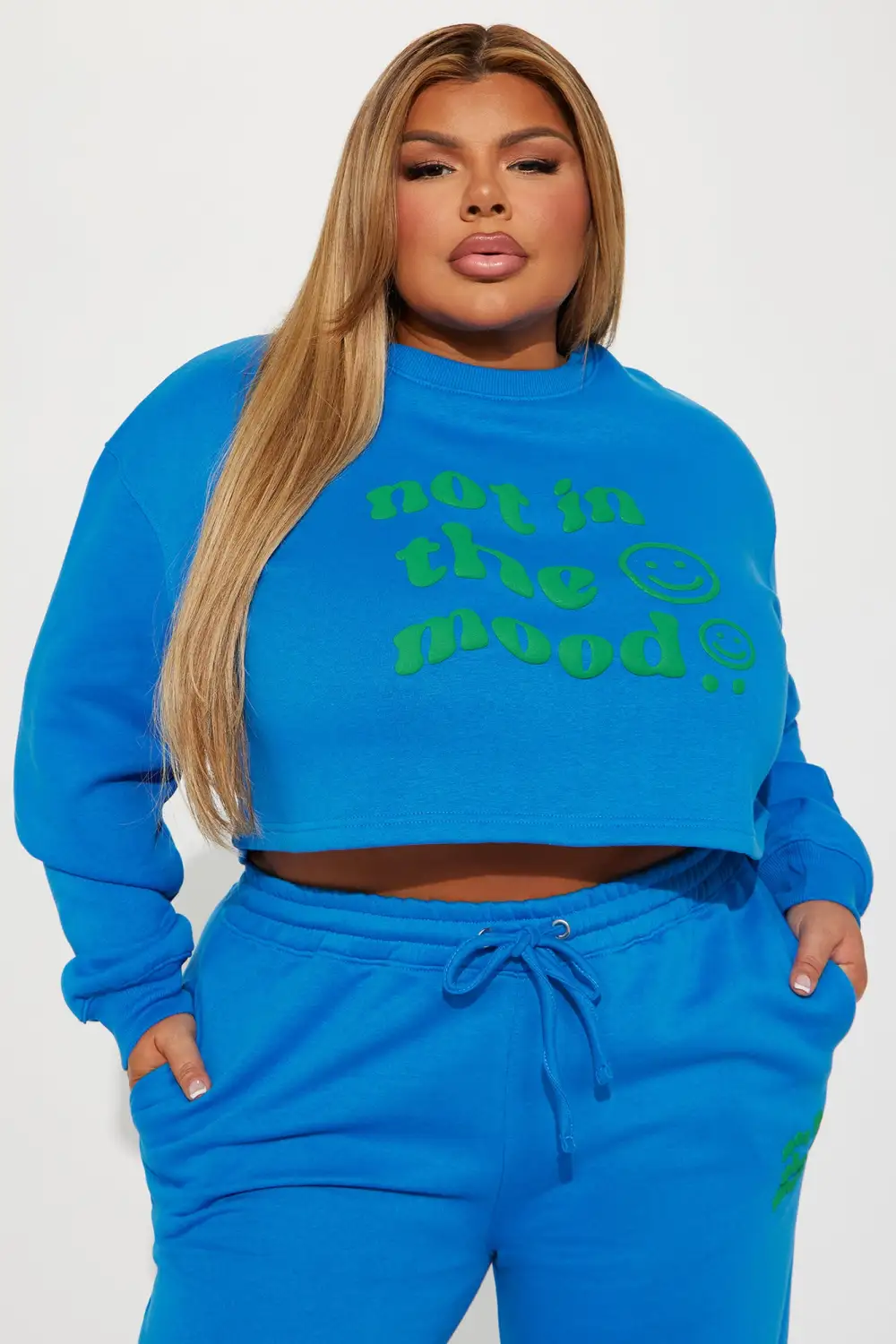 Not In The Mood Sweatshirt - Blue