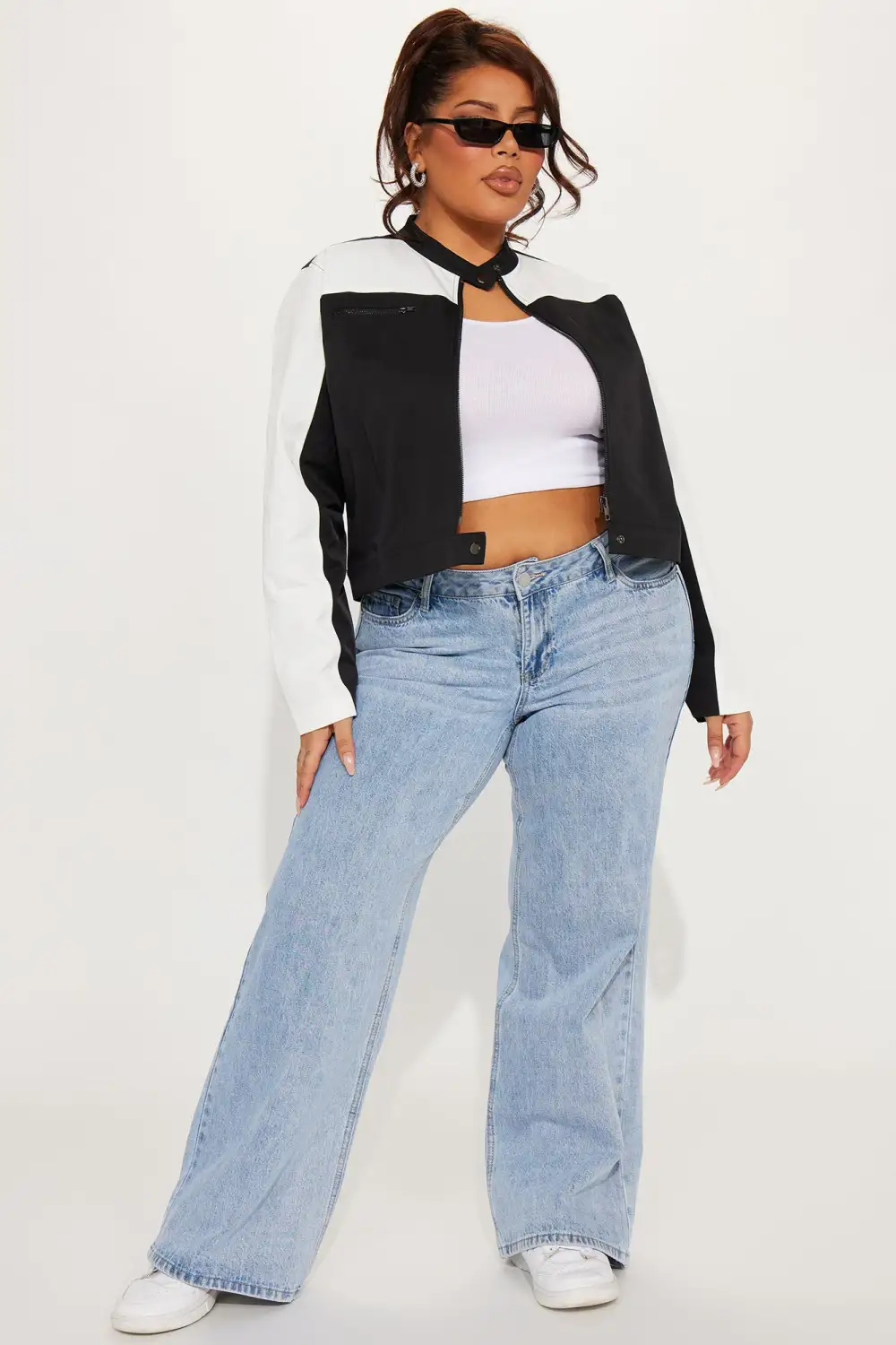 Ride With Me Jacket - Black/White