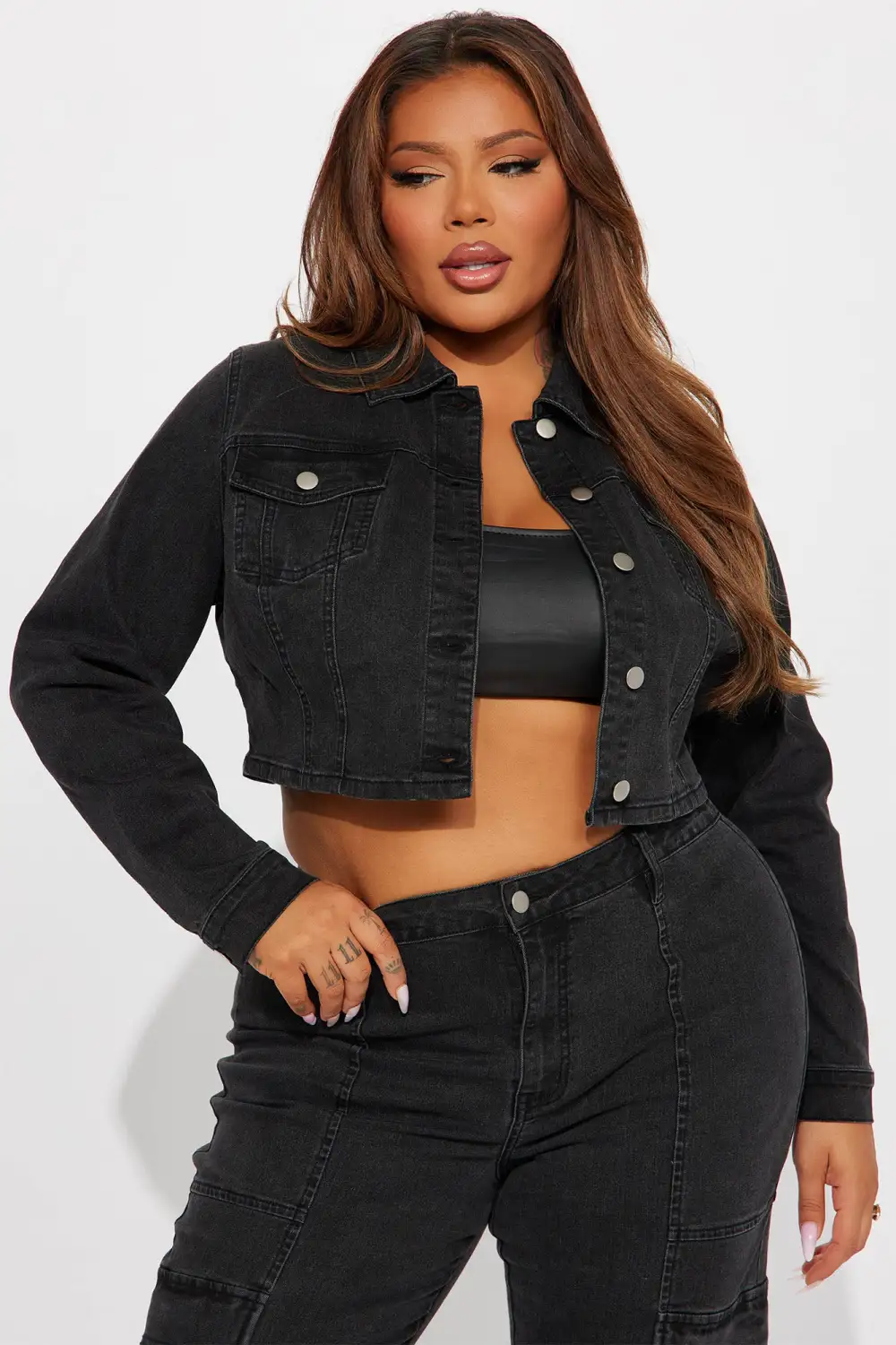 Non Disclosure Stretch Denim Jacket - Black Wash