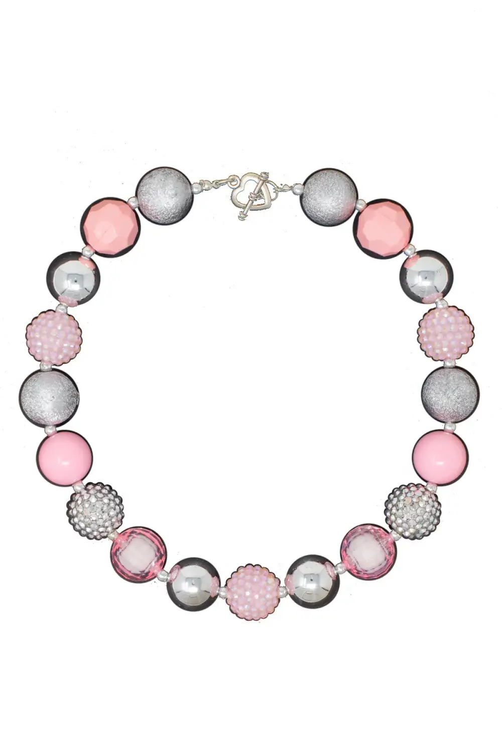 Pink Rhinestone Bubblegum Necklace