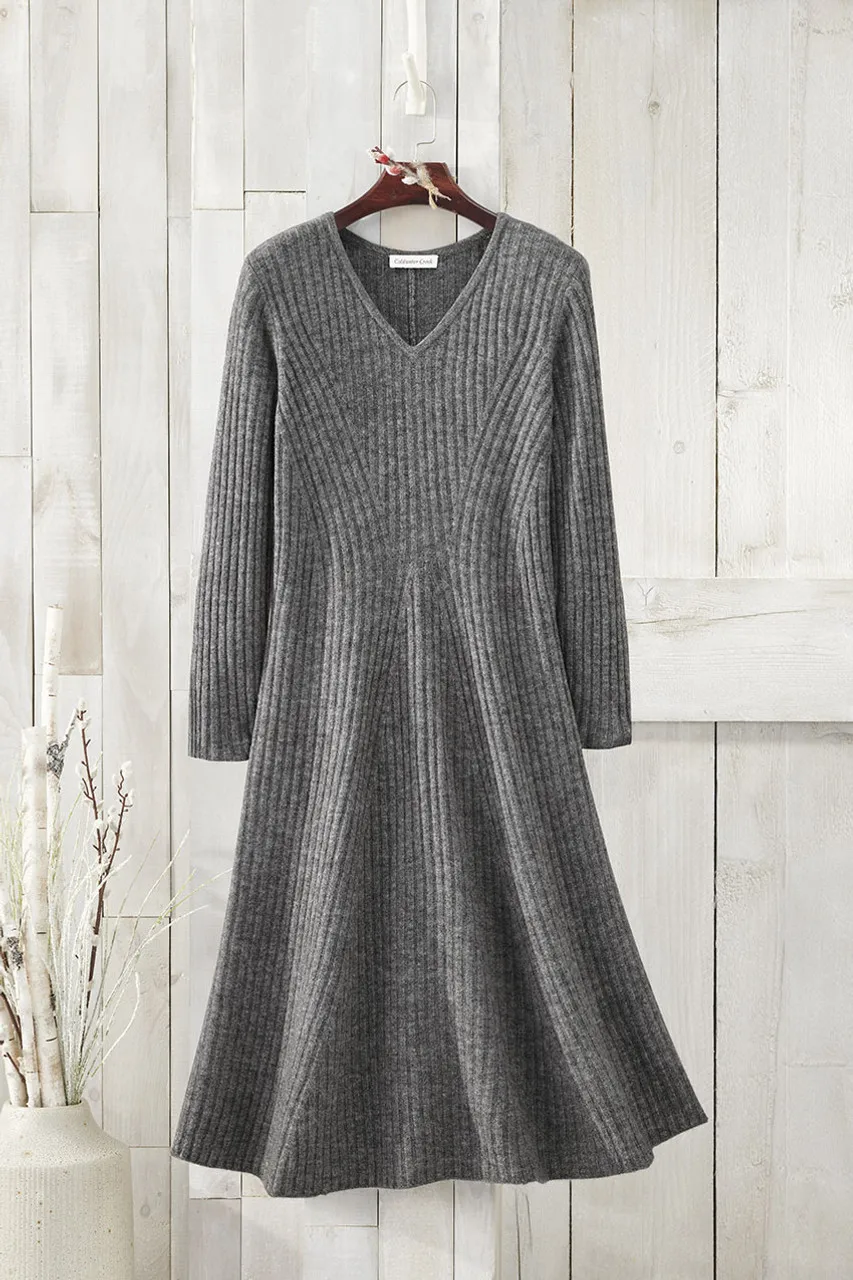 Ribbed Sweater Dress