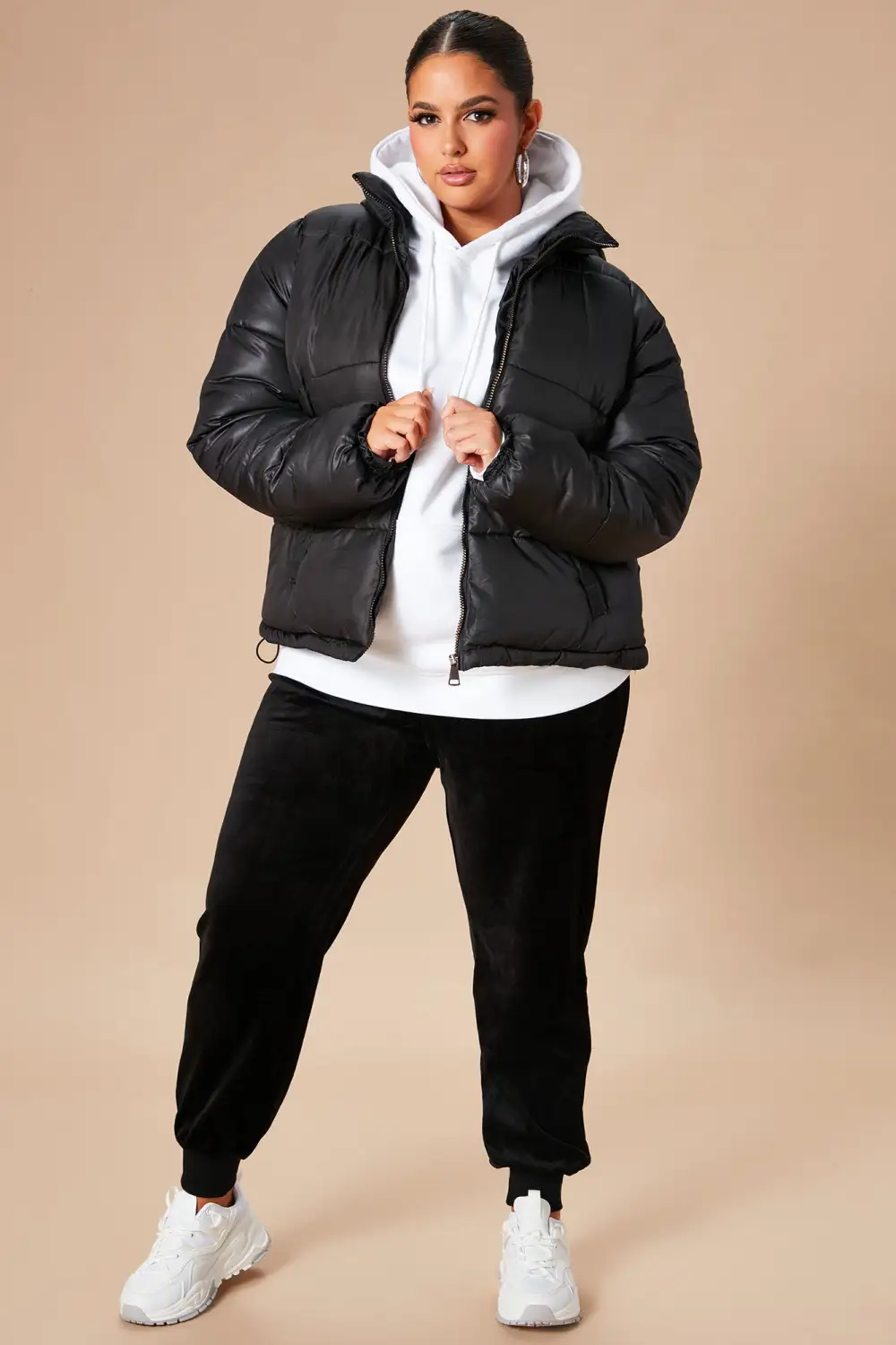 Don't Rain On My Puffer Jacket - Black