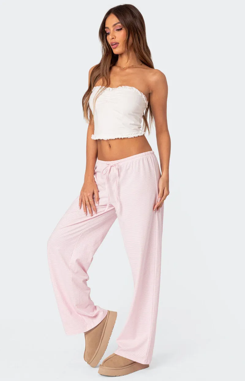 Edikted Olivia Striped Loose Fit Pants