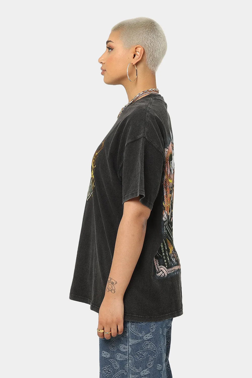 American Thrift God Bless Classic Black T-Shirt