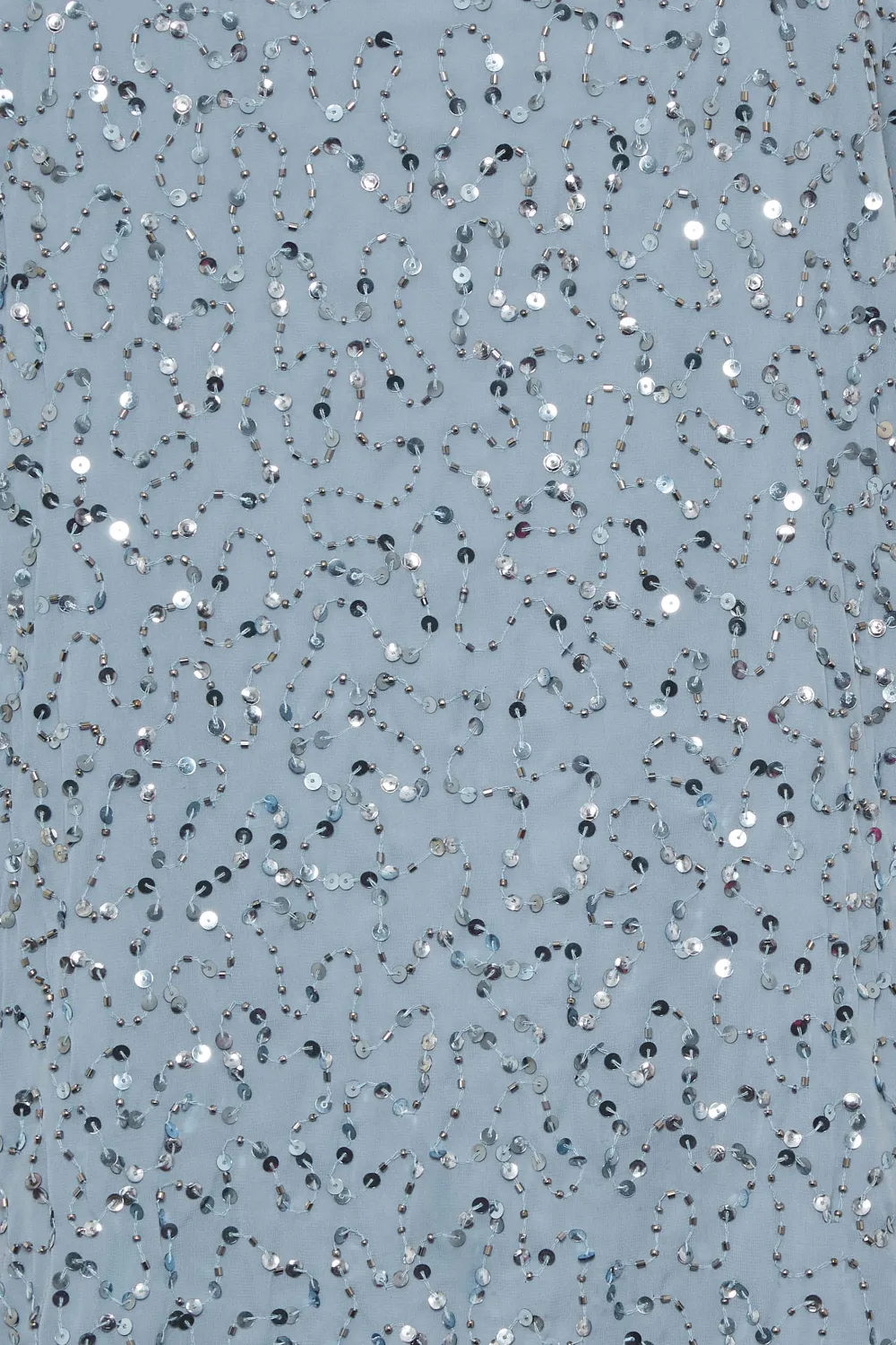 LUXE Curve Teal Green Sequin Hand Embellished Cape Dress