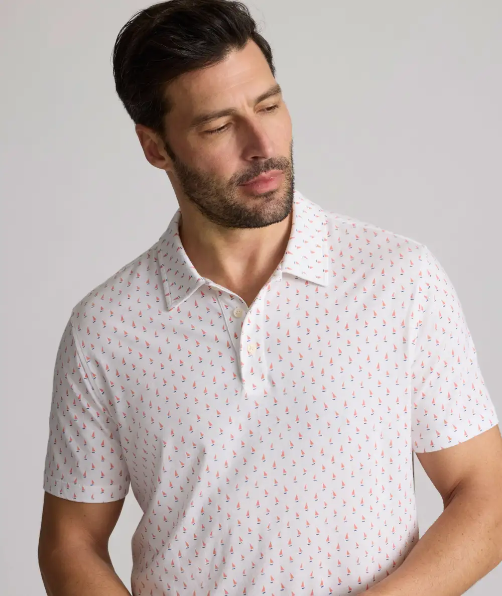 Printed Jersey Performance Polo