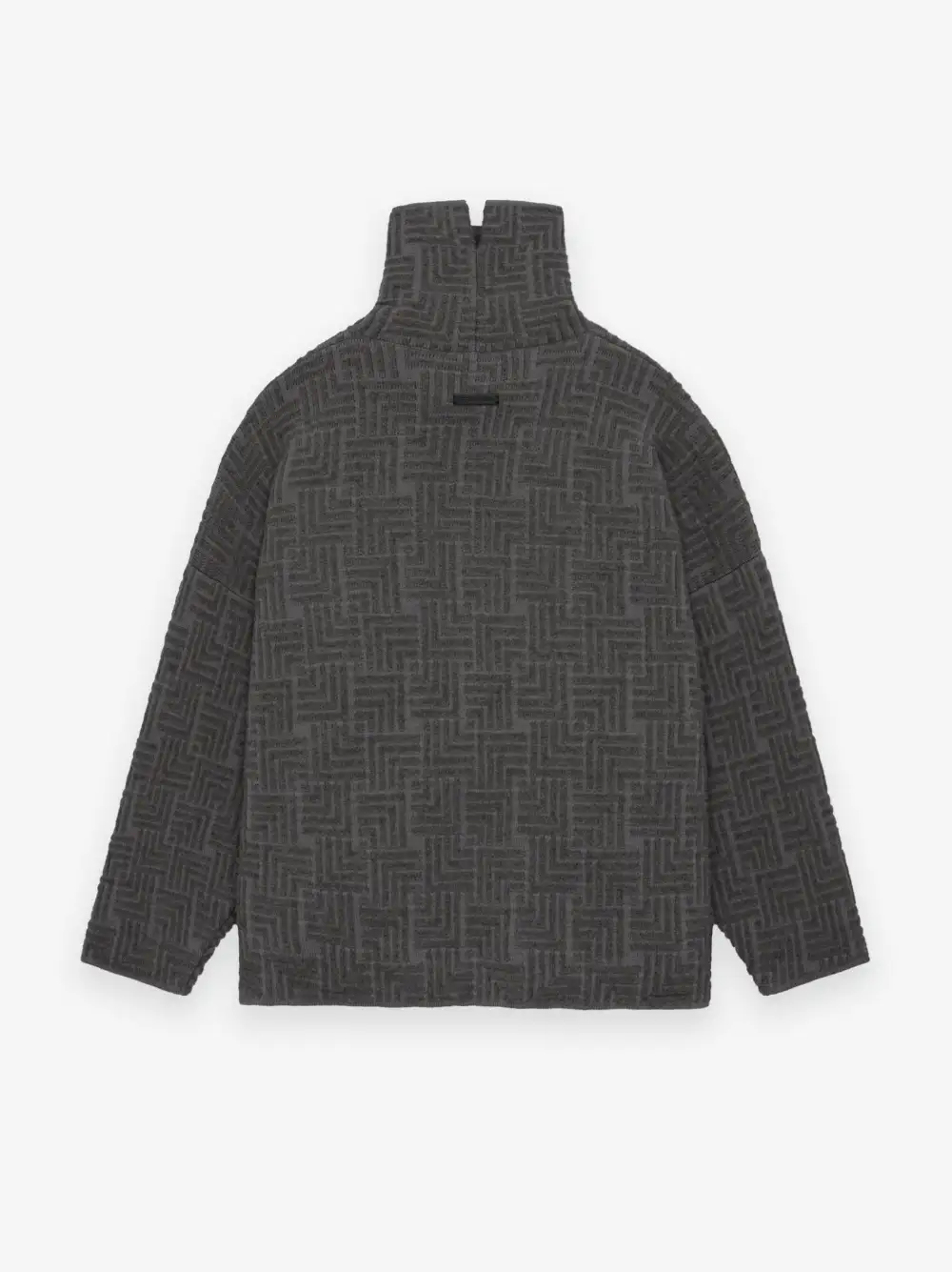 Wool Jacquard High Neck Sweater