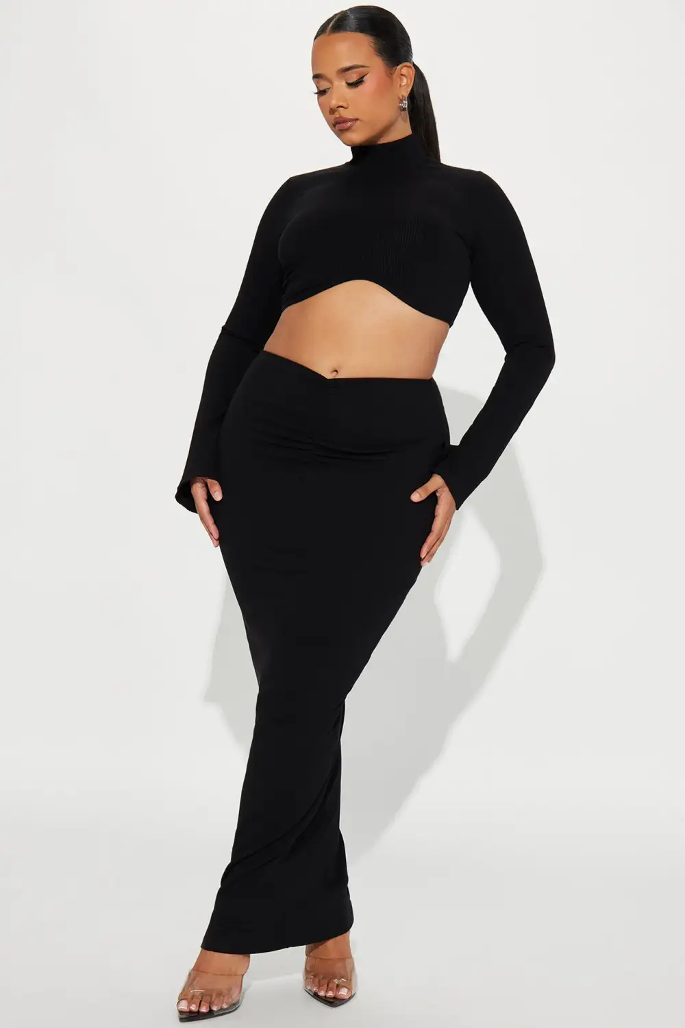 Sammy Snatched Skirt Set - Black