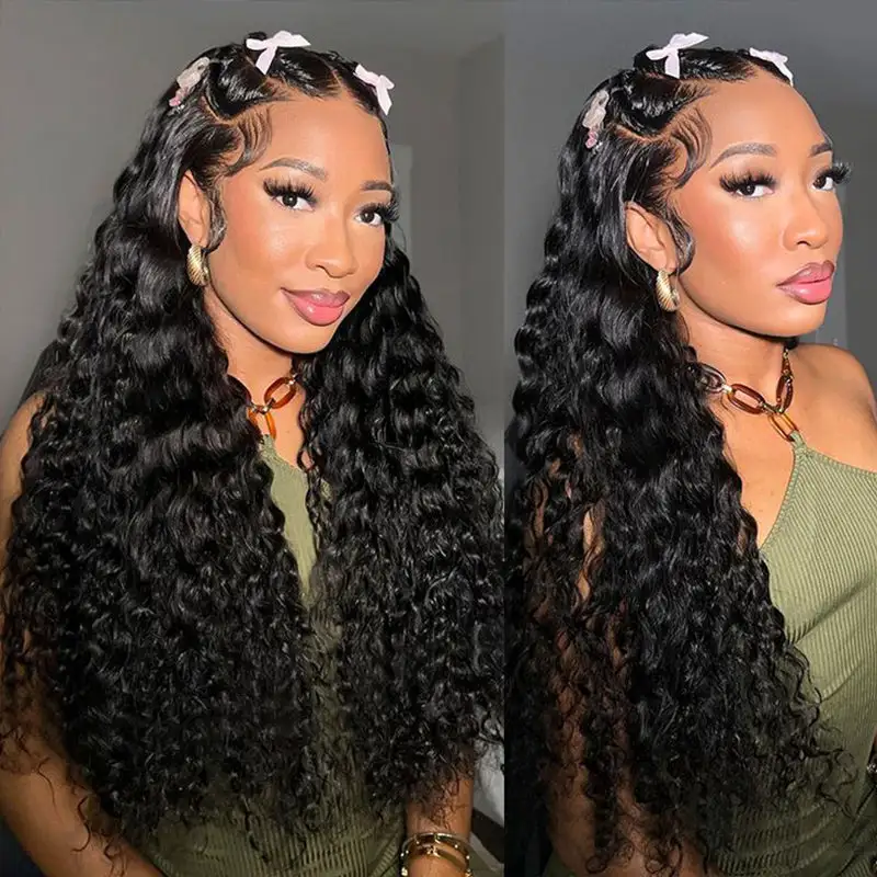 Loose Deep 13x6 Real HD Lace Undetactable BlendAway Full Lace Frontal Wig 100% Virgin Human Hair