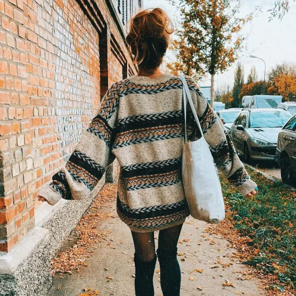 Vintage Loose Lazy Knitted Sweater