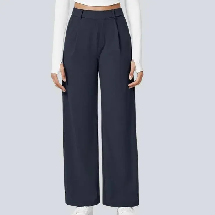 High Waisted Work Pants for Women Business Casual Outfits Office Dress Pants Trousers with Pockets