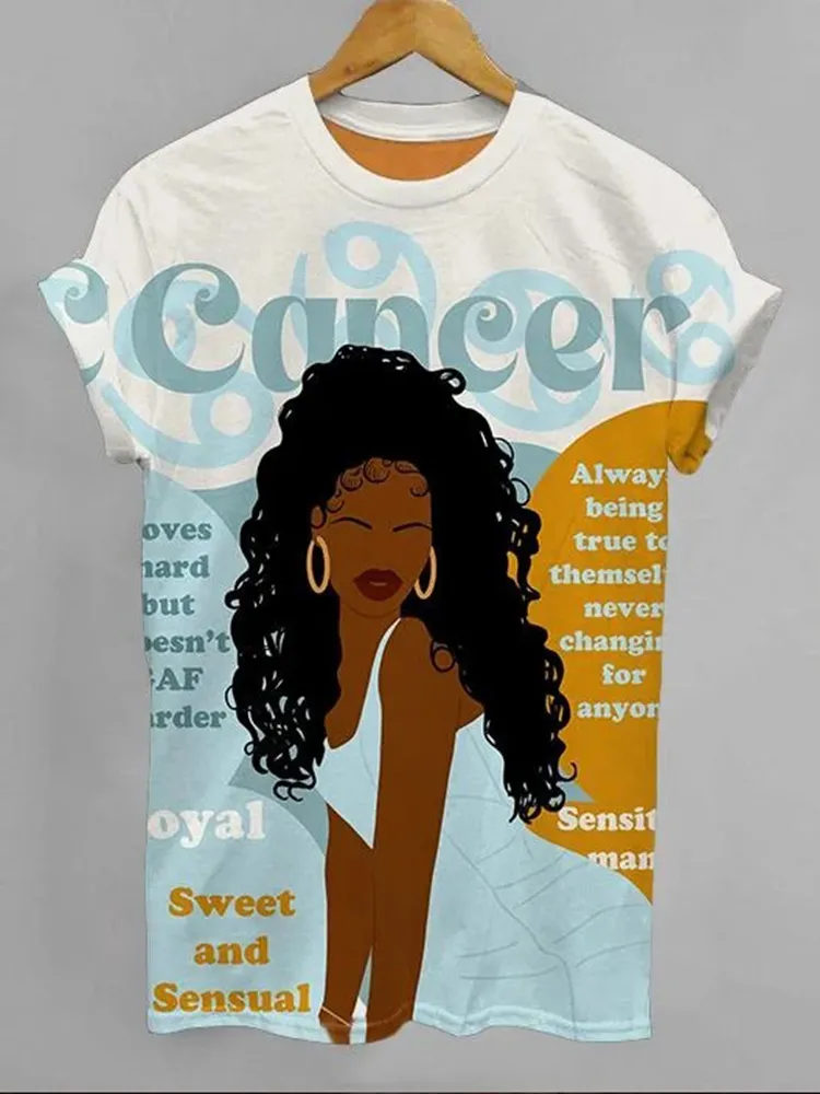 Cancer Girly Season Unisex Short Sleeve Tshirt