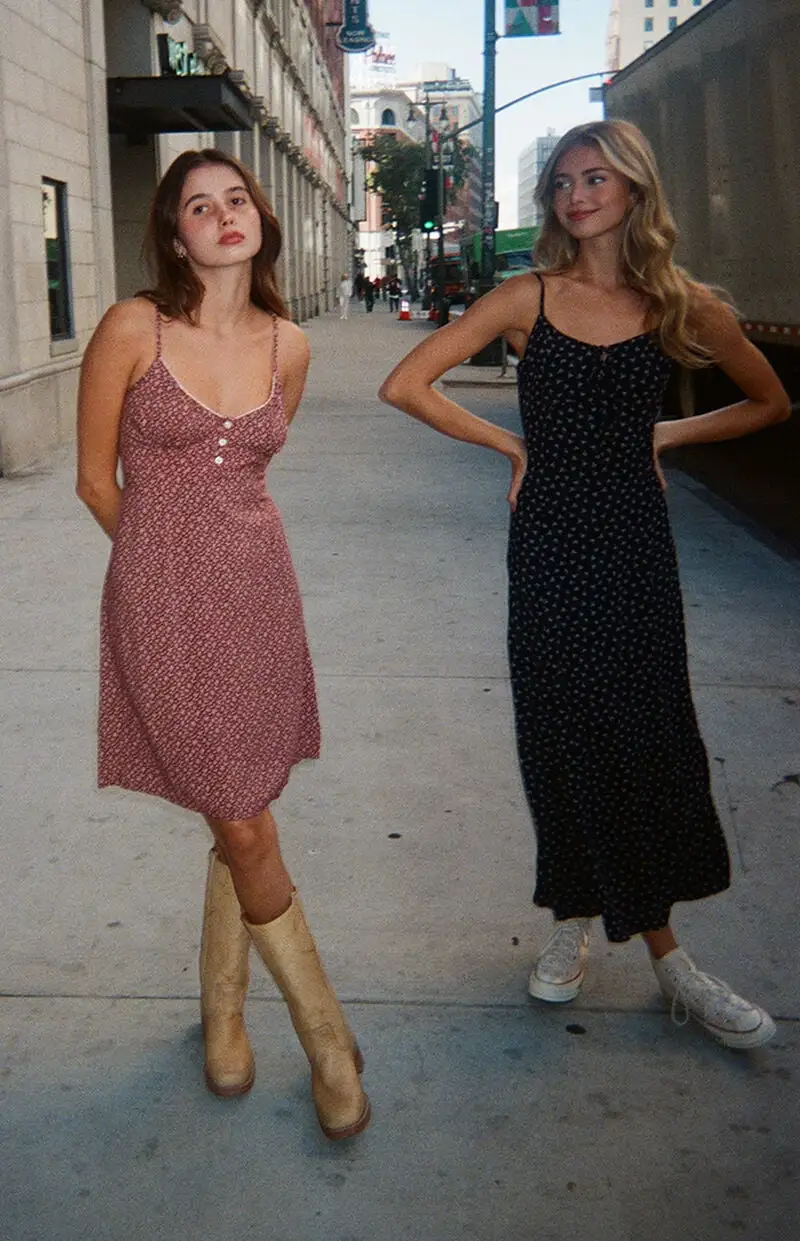 John Galt Burgundy Floral Arianna Mini Dress