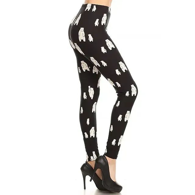 Santa Claus Leggings Jogger Pants Women's Christmas Christmas Christmas Eve Adults' Christmas New Year Eve Polyester Lycra Spandex Pants