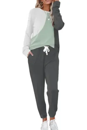 Lounge Sets for Women Two Piece Outfits Sweatsuits Sets Long Pant Loungewear Workout Athletic Tracksuits