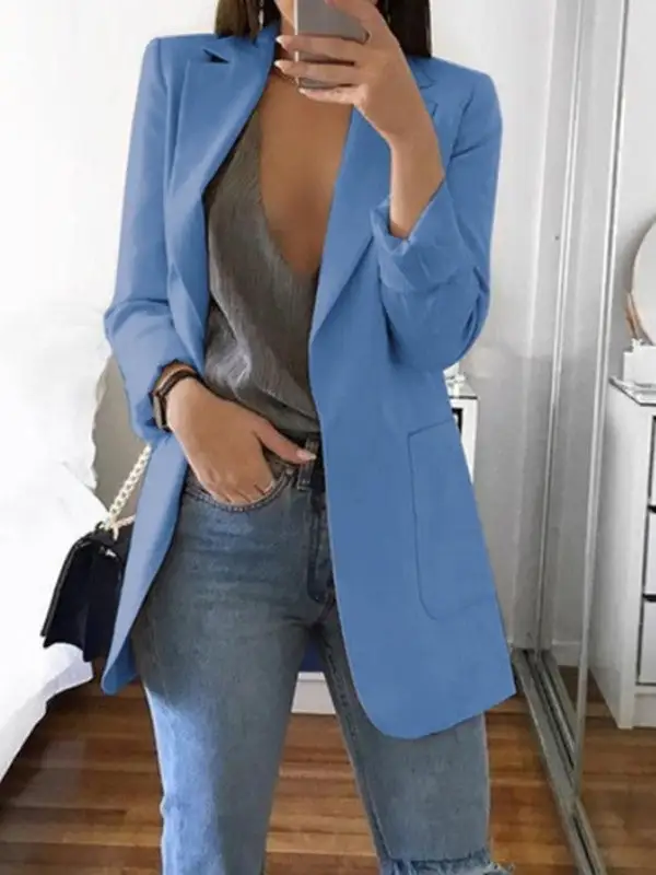 Fashion Lapel Slim Fit Blazer Jacket