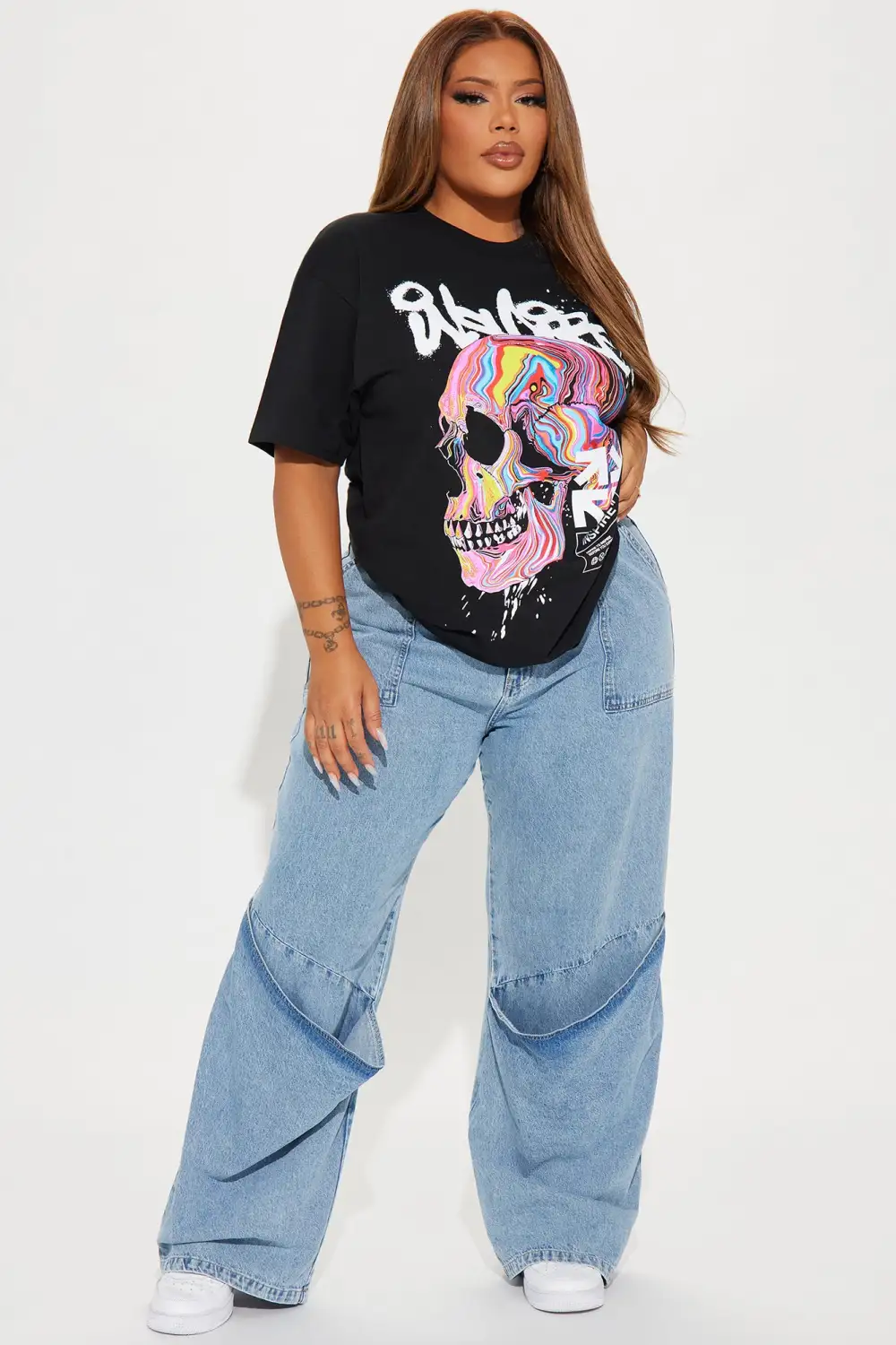 Logical Conclusion Baggy Straight Leg Jeans - Light Wash