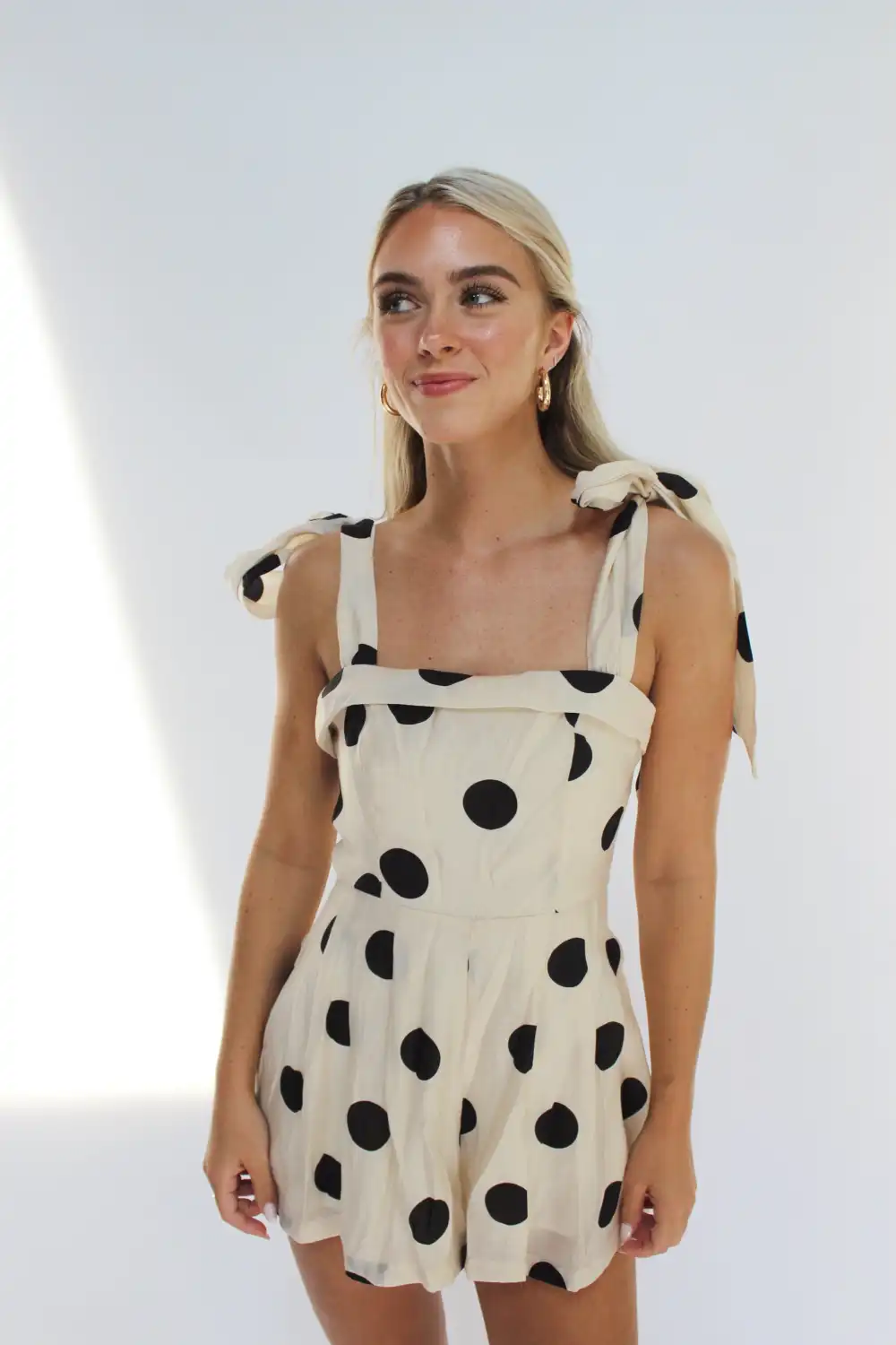 Chic Polka Dot Romper