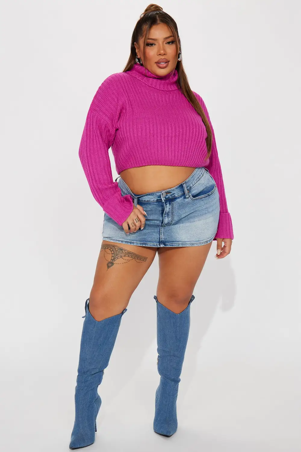 Saree Sweater - Pink