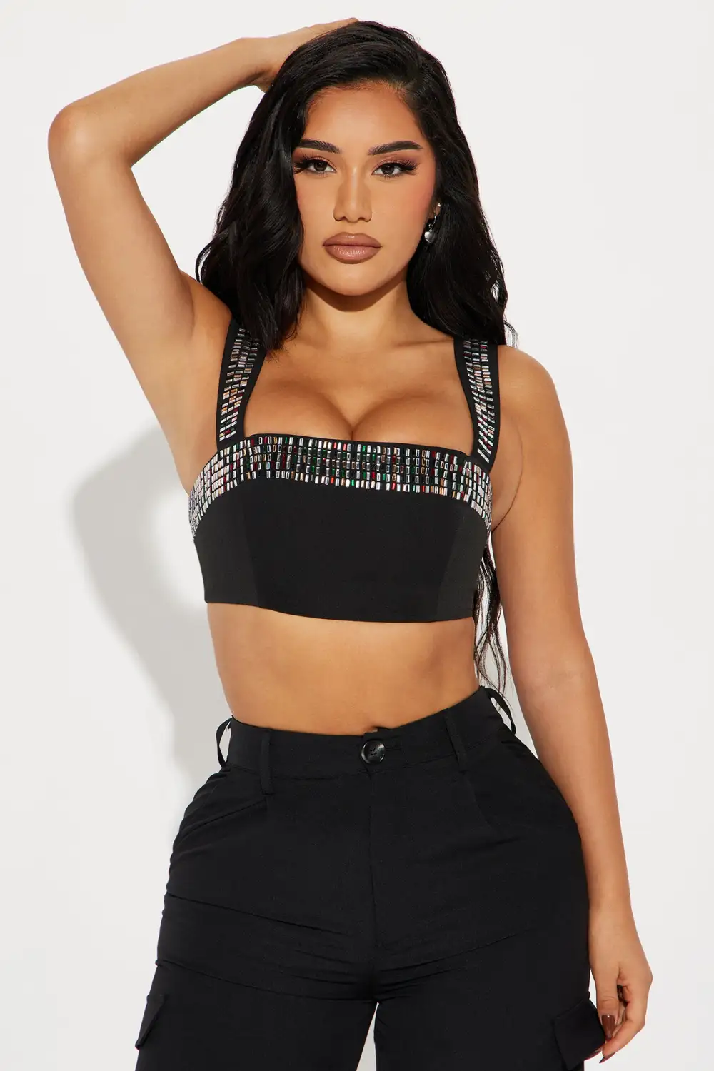 Shiny Nights Top - Black/combo
