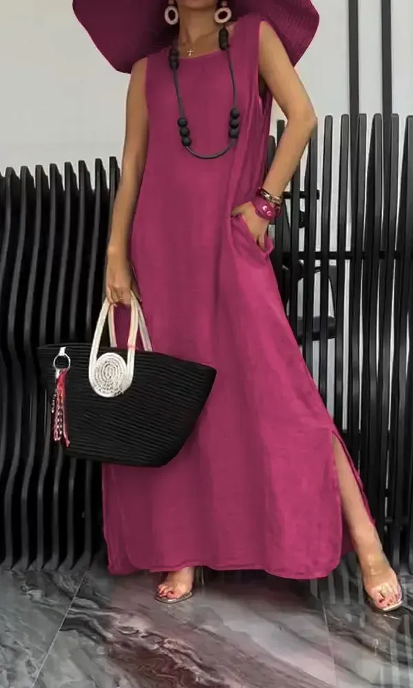 Women's Daliy Casual Comfortable Back Hollow Dress